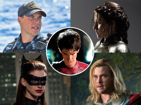 Battleship, Snow White and the Huntsman, Spiderman, The Avengers, The Dark Knight Rises Battleship, Snow White and the Huntsman, Spiderman, The Avengers, The Dark Knight Rises